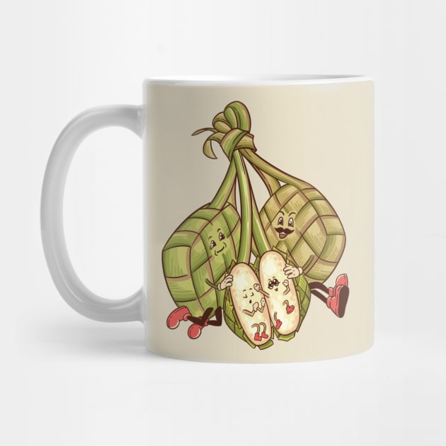 Ketupat Family Character by illust_cheonsa